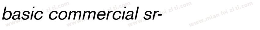 basic commercial sr字体转换